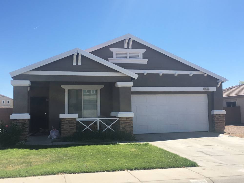 Completed exterior repaint, single-story Craftsman