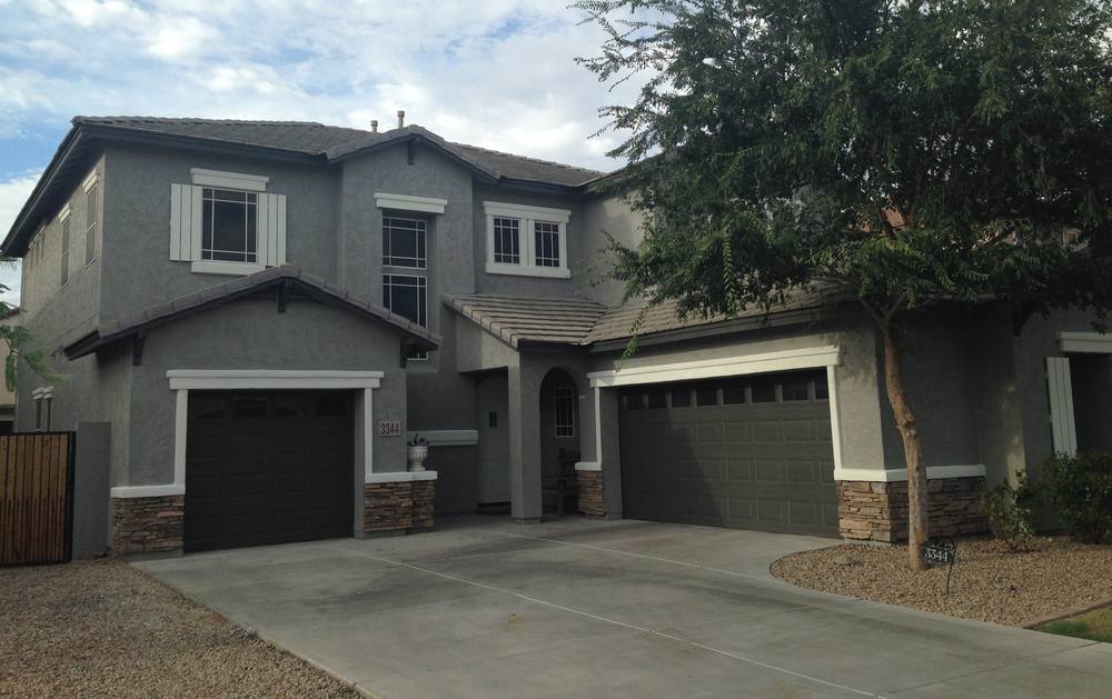 Exterior stucco and trim repaint
